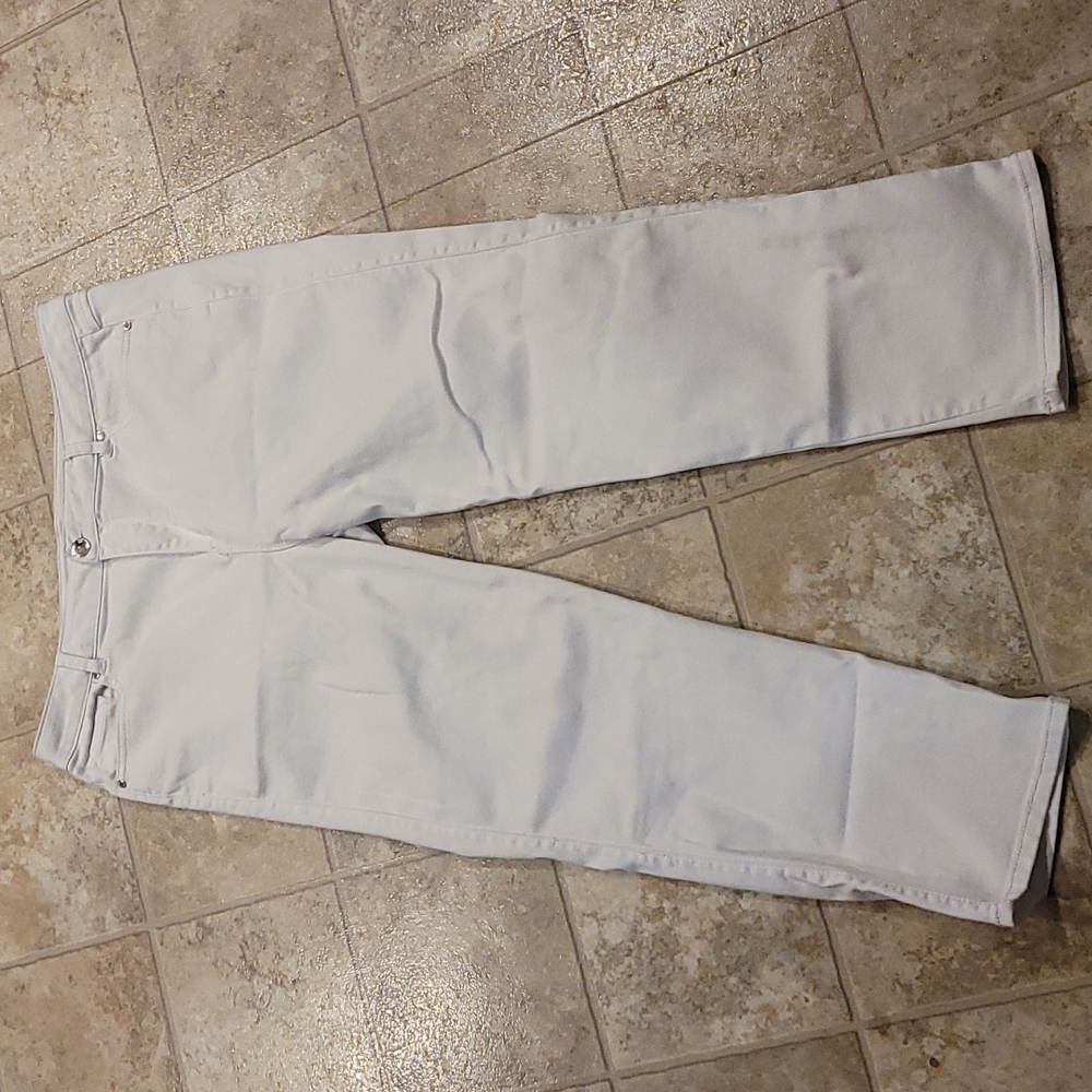 Avenue Size 18 White Denim Jeans